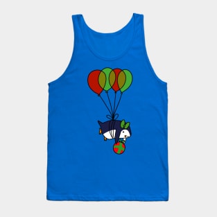 Christmas Balloon Penguin Tank Top